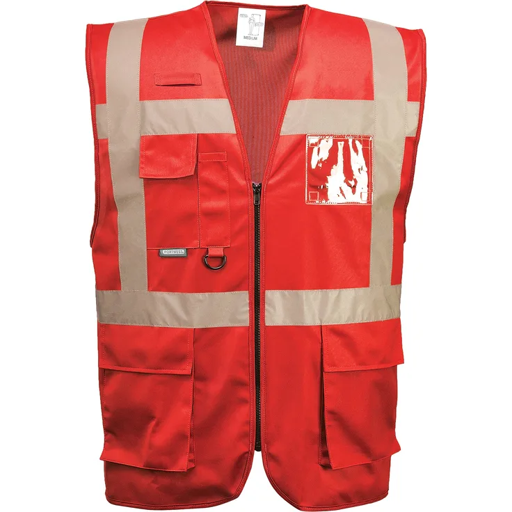 Portwest F476 €“ Iona Weste Exekutive, XXL, rot