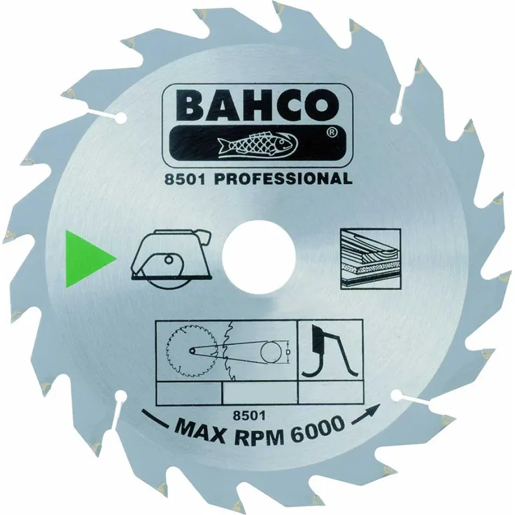 Bahco 8501-2 BH8501-2 Kreissägeblatt 125mm mit 16 Zähnen für Holz
