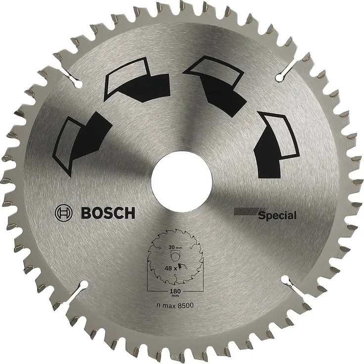 Bosch DIY Kreissägeblatt Special für verschiedene Materialien (Ø 180 mm, 48 Zähne)