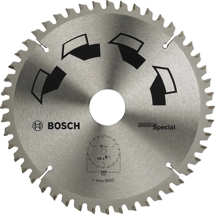 Bosch DIY Kreissägeblatt Special für verschiedene Materialien (Ø 180 mm, 48 Zähne)