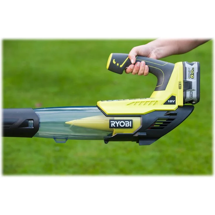 RYOBI Akku-Laubgebläse OBL18JB 18V, Laubbläser, Blasgerät 160 k/mh, Jet-Turbine-Ventilator, ohne Akku – Bild 3