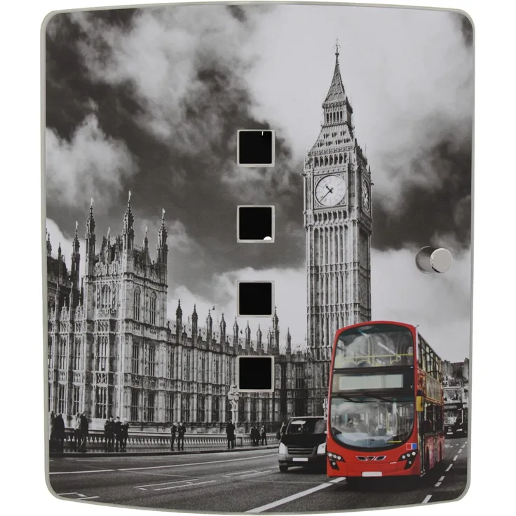 BURG-WÄCHTER 38840 6204-10 Ni Big Ben, Schwarz-edelstahl