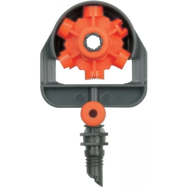 GARDENA Micro-Drip-System 6-Flächen-Sprühdüse: Regulierbare Sprinklerdüse zur wirkungsvollen Gartenbewässerung, 6 Beregnungsformen, 2 Stück (1396-20)