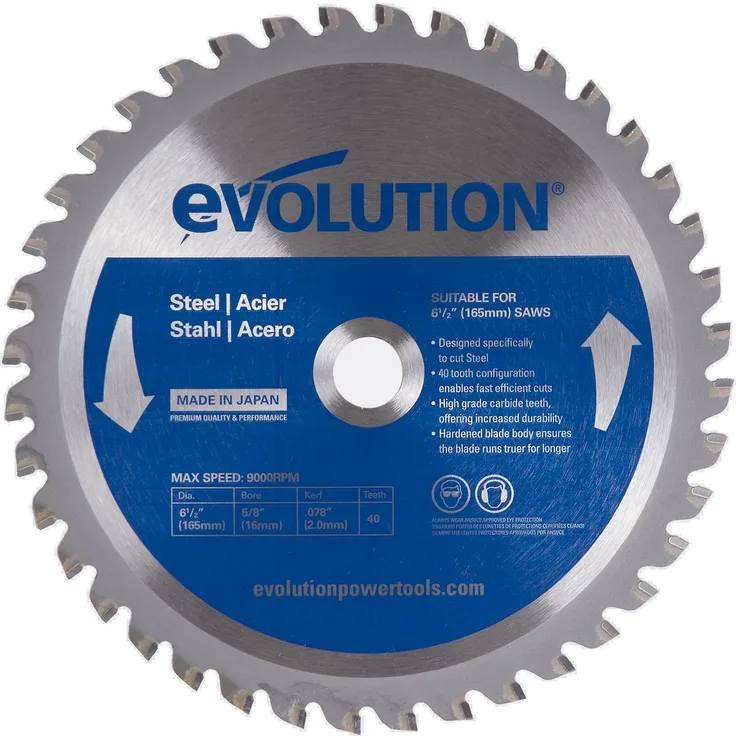 Evolution Power Tools Edelstahl Schneiden Sägeblatt, 6-1/2BLADEST