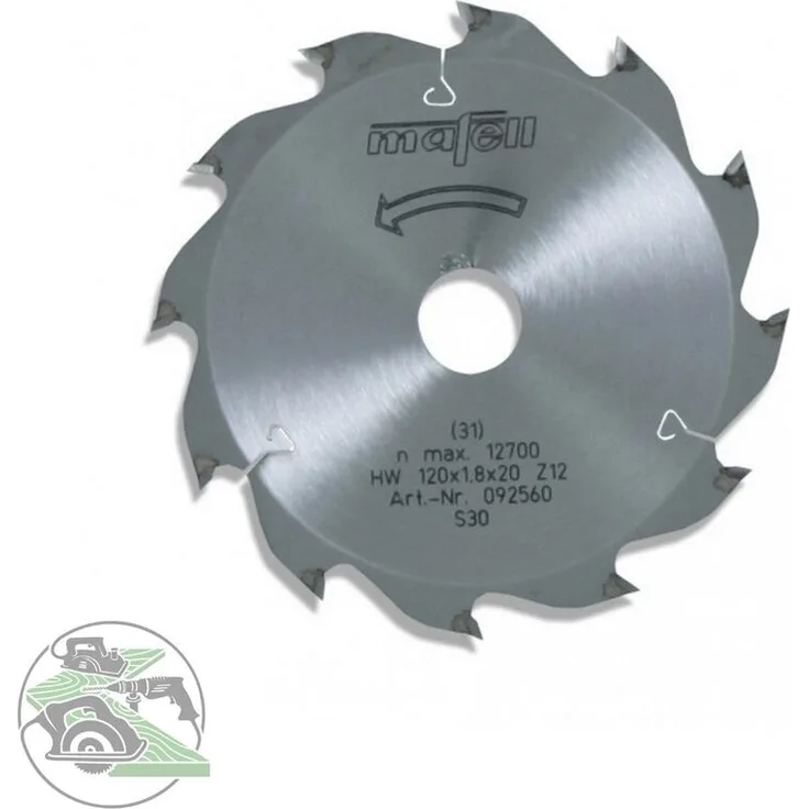 Sägeblatt Kreissägeblatt HM 120x1,2-1,8x20 Z12 WZ für KSS300 KSP40 092560 - Mafell