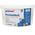 preismaxx Perfektweiß Wandfarbe weiß 10L hohe Deckkraft