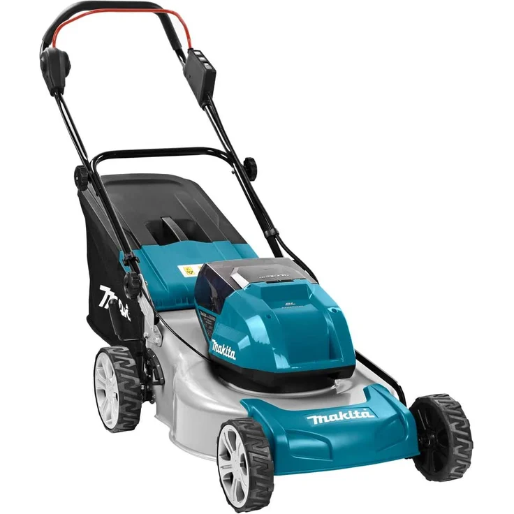 Makita DLM460Z Rasenmäher 2x 18 V - ohne Akku, ohne Ladegerät, blau, 46 cm Schnittbreite, 60 l Grasfangkorb – Bild 2