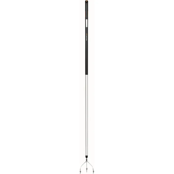 Fiskars Krümmer mit 3 Zinken, Für optimale Beetvorbereitung und -pflege, Länge: 172 cm, Breite: 14,8 cm, Schwarz-Orange, Rostfreier Stahl-Kunststoff-Aluminium, Xact, 1027040