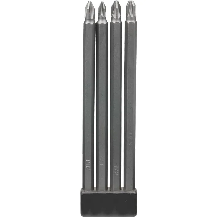 kwb Bit-Set – 4-tlg. 150 mm, Extra lang 1-4 Zoll nach ISO 1173 E 6.3