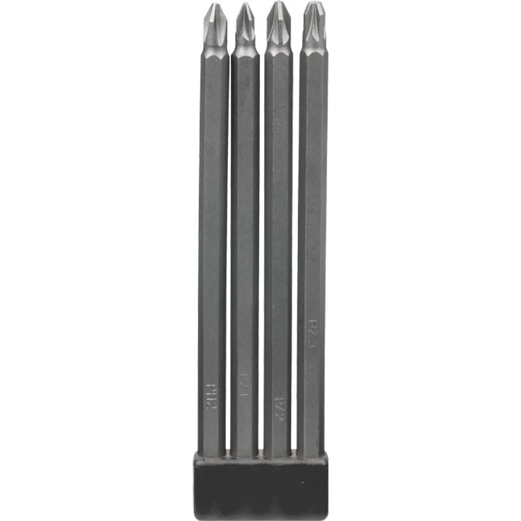 kwb Bit-Set – 4-tlg. 150 mm, Extra lang 1-4 Zoll nach ISO 1173 E 6.3