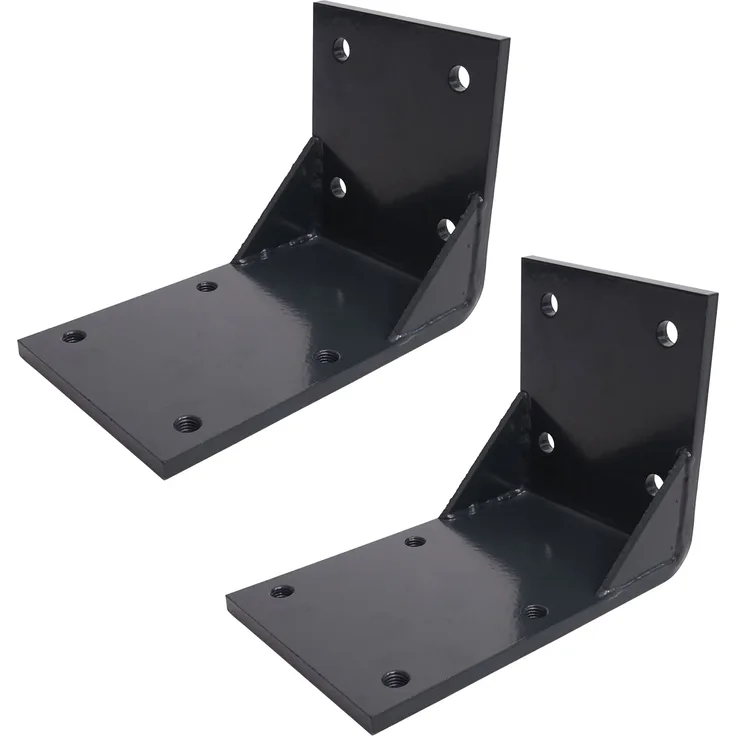 Mendler 2x Deckenadapter für Kassetten-Markise T122 T123, Deckenmontage Halterung Adapter anthrazit