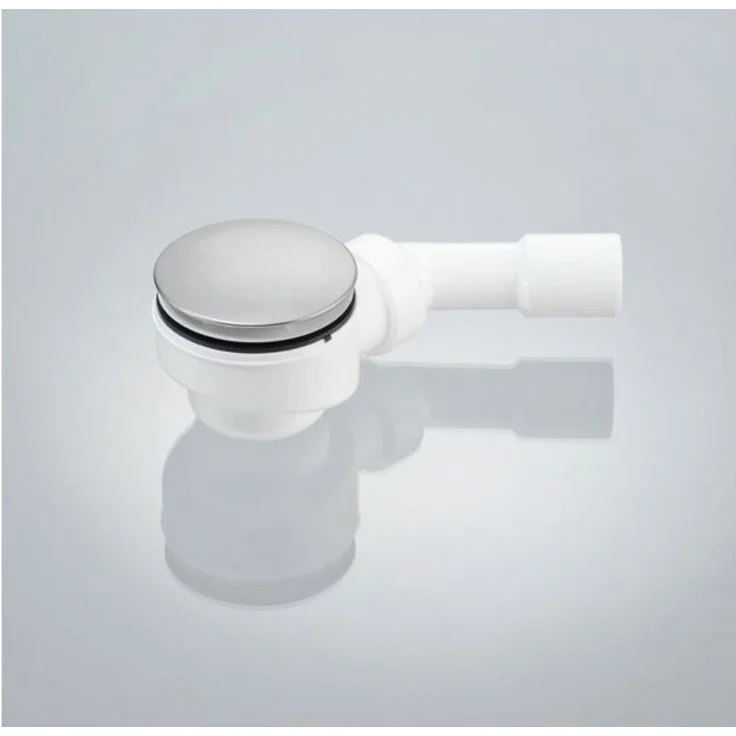 Ablaufgarnitur Typ B für Duschtassen mit 90mm Ablaufloch - 45° Ablaufbogen