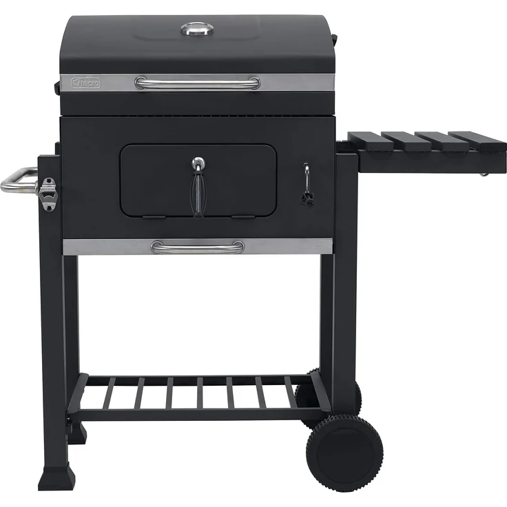 Tepro Holzkohlegrillwagen Toronto Click Holzkohlegrill, Anthrazit-Edelstahl, 104 x 100 x 67 cm, Grillfläche 55 x 41,5 cm – Bild 1