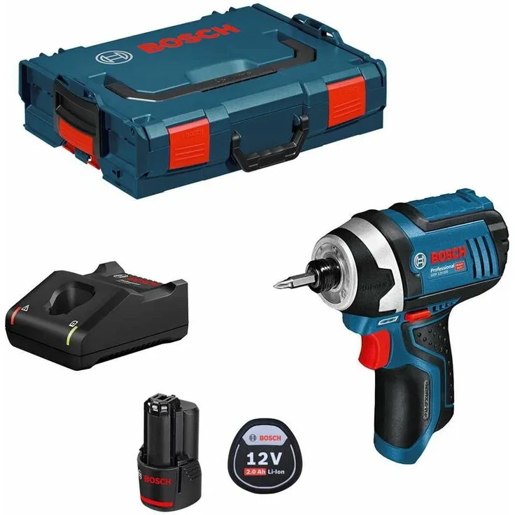 Bosch Professional Drehschlagschrauber GDR 12V-105 (1 x 2,0 Ah + GAL12V-40 + L-Boxx 102)