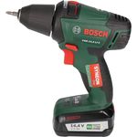 Bosch PSR 14,4 LI-2 Triple Pack bestehend aus Akkuschrauber, 2 Akkus, Schnelllader, LED-Lampe