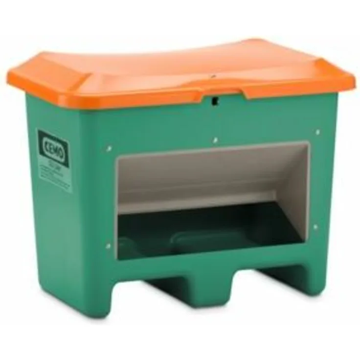 Cemo Streugutbehälter aus GfK - Volumen 200 l, mit Entnahmeöffnung,