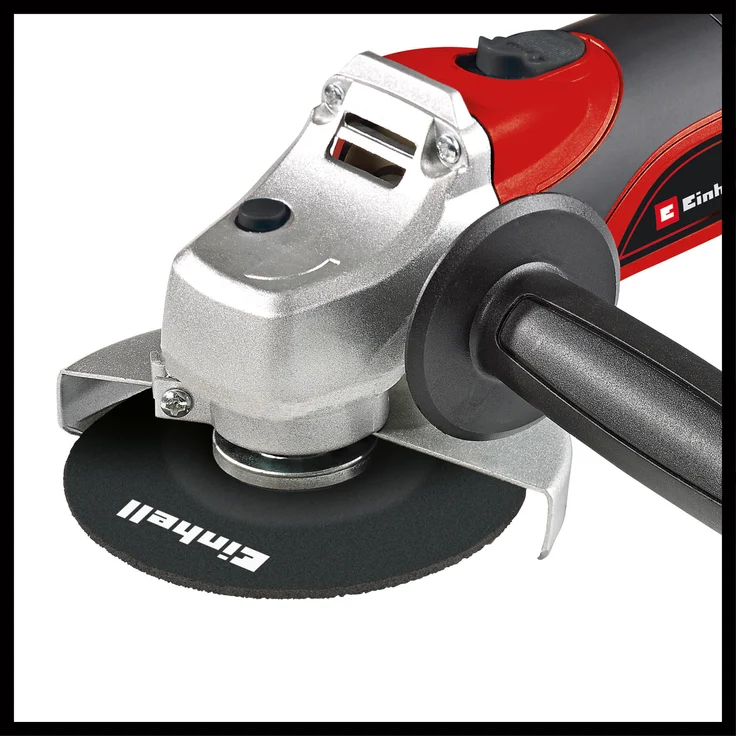 Einhell Winkelschleifer TC-AG 125 (850W, 12.000 1-min Drehzahl, 125mm Scheiben-D, Scheibenschutz, Spindelarretierung, flacher Aluminium-Getriebekopf) – Bild 4