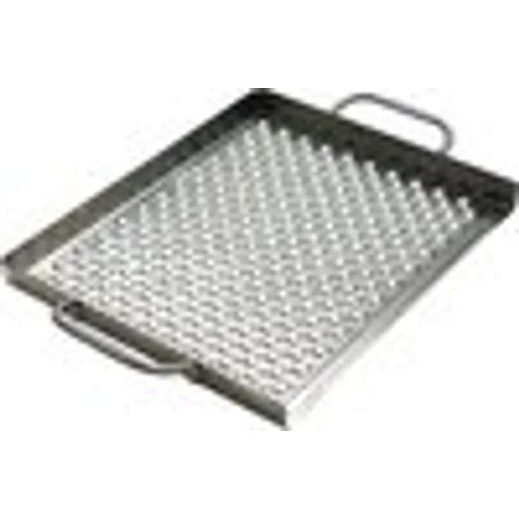Broil King 69712 Grillplatte, Edelstahl, mit Griffen