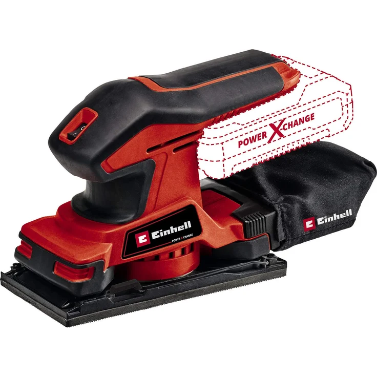 Einhell Akku-Schwingschleifer TC-OS 18/187 Li-Solo Power X-Change PXC (18V, Li-Ion, 187x97 mm Schleiffläche, 24000 (1/min), Micro-Klett, 2mm Schwingkreis, inkl. 1x Schleifpapier, ohne Akku und Ladegerät) – Bild 1