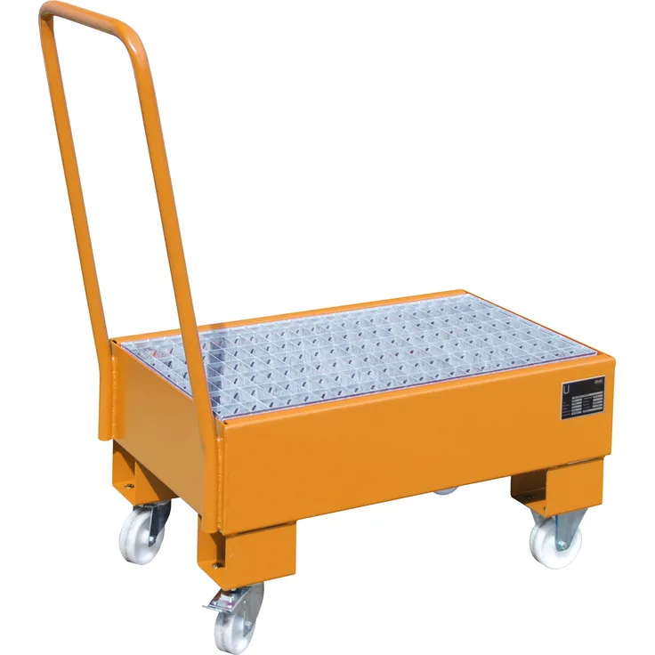 Bauer Fahrbare Auffangwanne AW 60-1 SR, lackiert, Gelborange