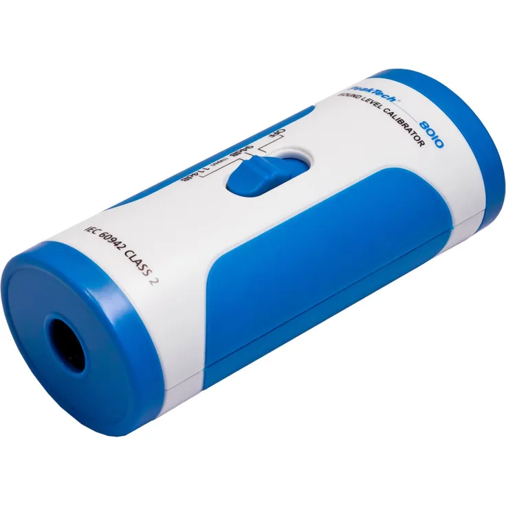 PeakTech 8010 - Schallpegelkalibrator, Decibel Kalibrator für Schallpegel Messgeräte, Einmessen nach Klasse 2, Hohe Genauigkeit, Schallpegelmessung, dB-Messgerät, Geräuschpegel Tester - 94 dB-114 dB