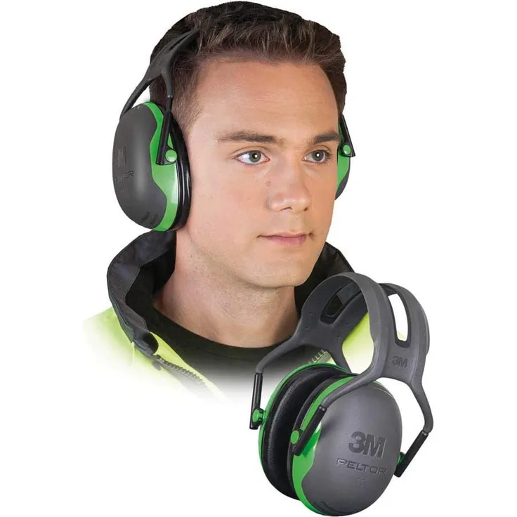 3M Peltor Kapselgehörschutz X1A Kopfbügel SNR 27 dB schwarz und grün