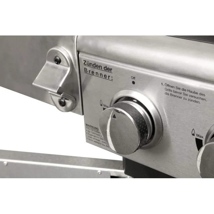 El Fuego Barbecue El Fuego Edelstahl-Gasgrill Deluxe mit 6 Brenner 1 Seitenbrenner BBQ – Bild 4