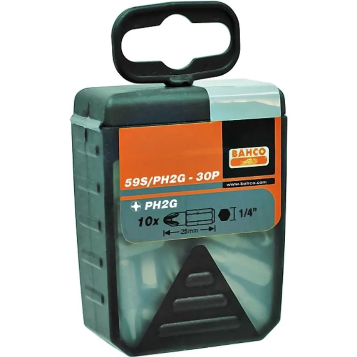 Bahco 59S-PH2G-30P BH59S-PH2G-30P Bits für Schnellbauschrauben 25mm Ph2 30 Stück