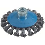 Bosch Professional Zubehör 2608622011 Kegelbürste 100 mm, 0,5 mm, 12500 U- min, 12 mm, 14