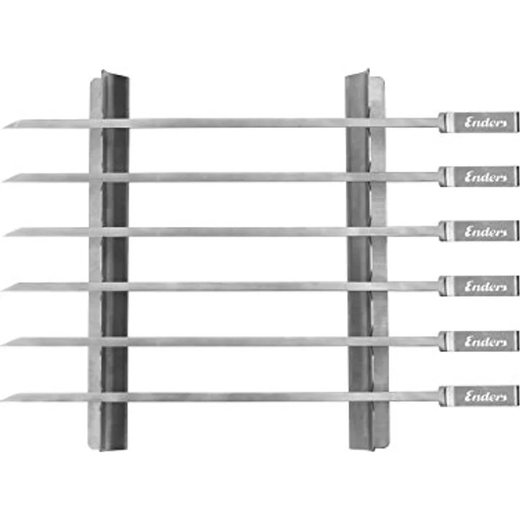 Enders Grillspieße Schaschlikspieß, Edelstahl, 6 Stück, 42 cm, 8802 – Bild 2