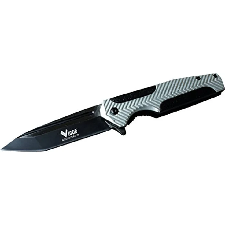 Vigor 4413025 Messer Klappmesser Typ Gipeto, Schwarz