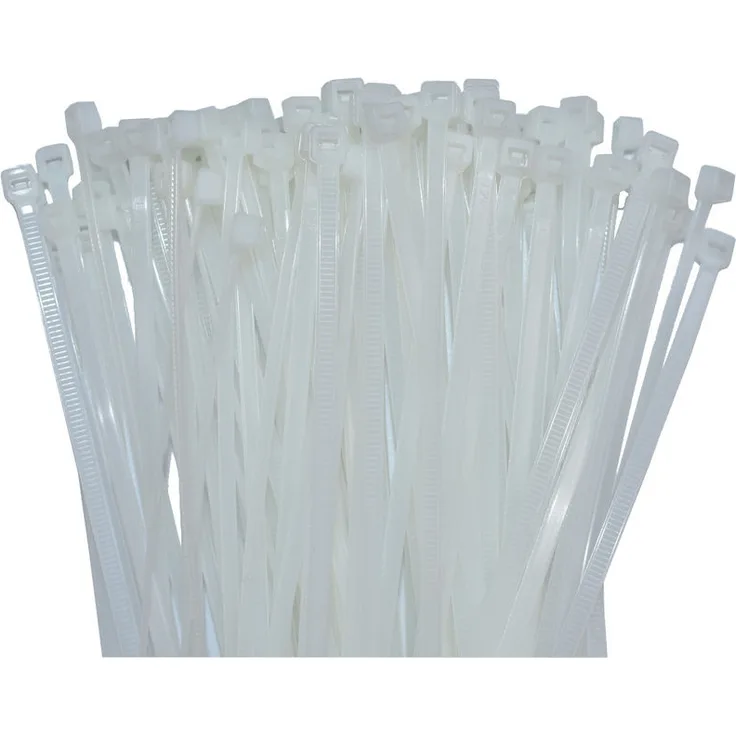 100 Kabelbinder 200x2,5mm Natur (weiss) PA6.6