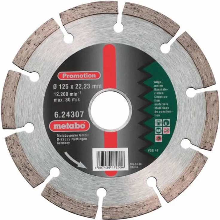 Metabo 624307000 Diamant Trennscheibe Promotion 125x22,23 m