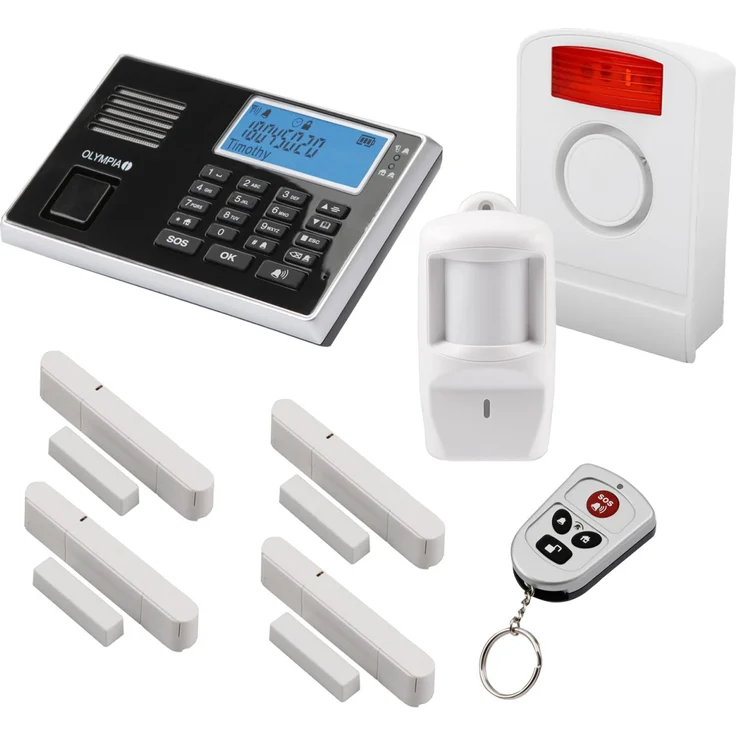 Olympia Protect 9061 GSM Funk Alarmanlage Super-Set mit Außensirene – Bild 1