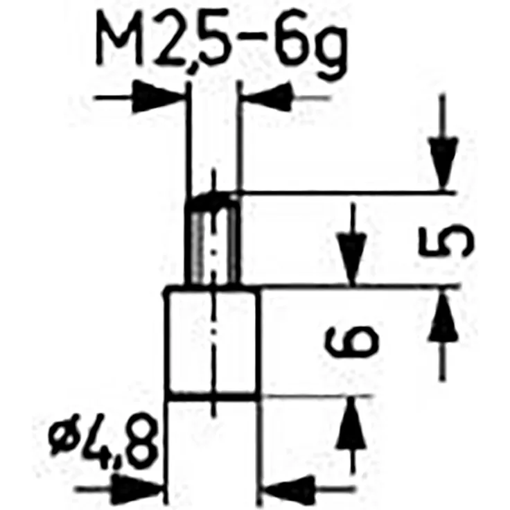 Käfer Messeinsatz Stahl Abb.10/ 4.8mm