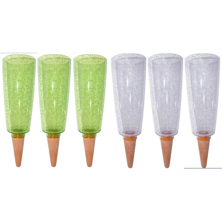 3x Wasserspender XXL Copa transparent + grün