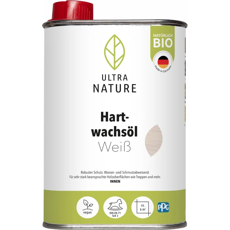 Ultra Nature Hartwachsöl 250 ml, weiß