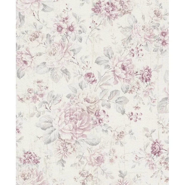Rasch Vliestapete Souvenir Blume altrosa