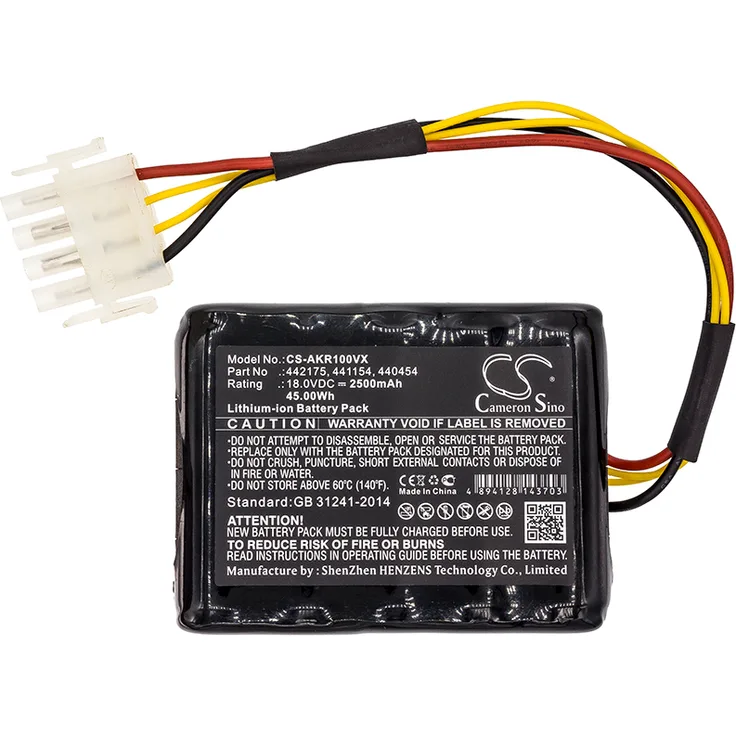 Ersatzakku - CS-AKR100VX - AL-KO Robolinho 100 - 440454 - 18 Volt 2500mAh Li-Ion