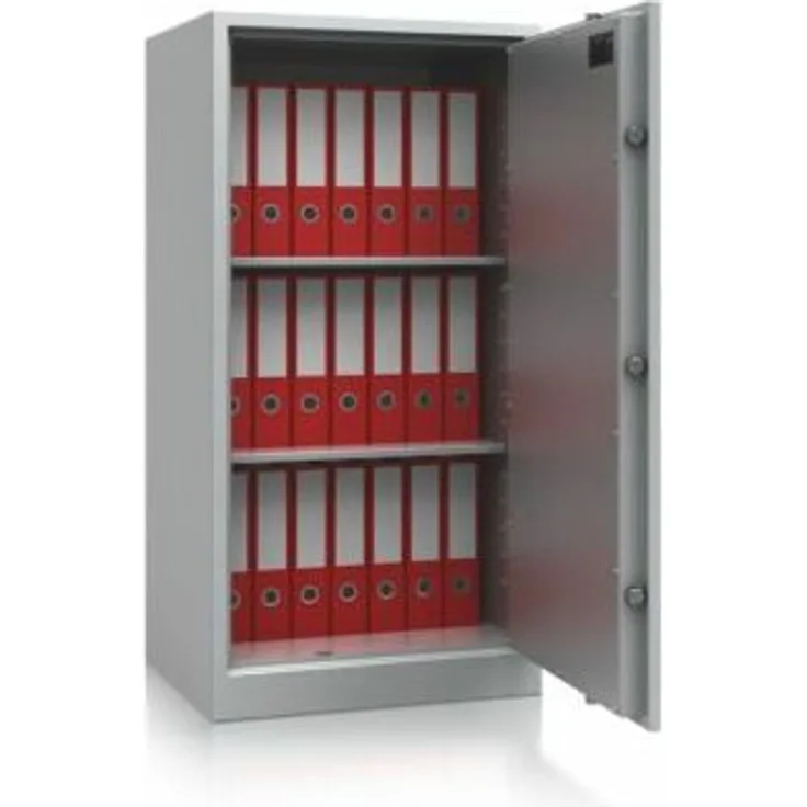 Certeo - Stahlschrank, feuergeschützt - Sicherheitsstufe S1 - HxBxT 1226 x 650 x 500 mm