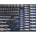 TrutzHolm Profi Werkstattwagen Einlage Steckschlüsselsatz 80 tlg. Schaum 520x400mm