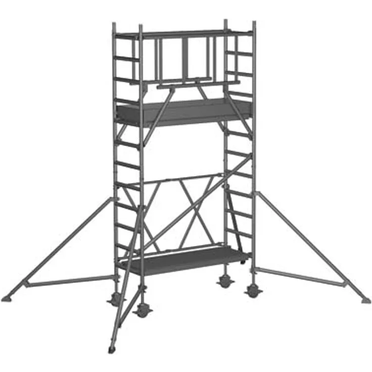 Zarges Z600 S-PLUS Klappgerüst COMPACT doppelte Plattformbreite 4,60m AH