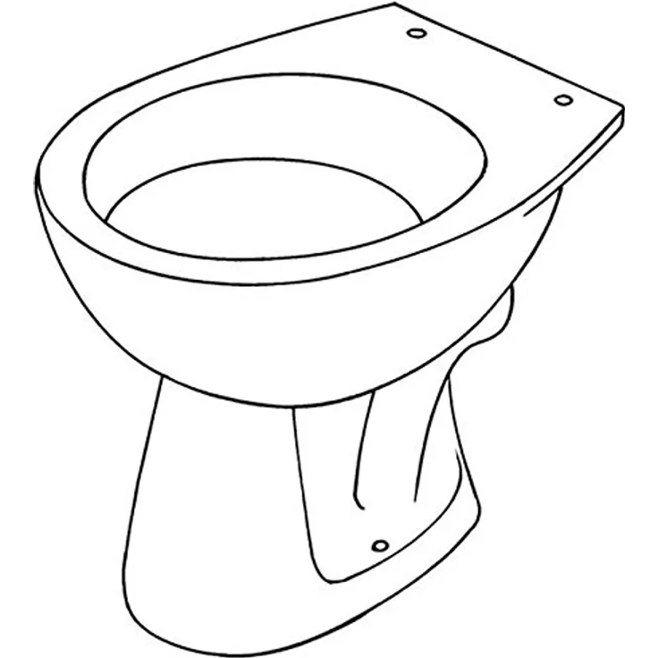 Geberit Stand-WC PARIS Flachspüler weiß