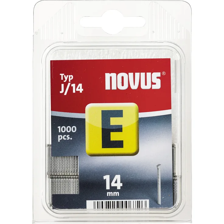 Novus Nägel 14 mm, 1000 Stück vom Typ J-14 , optimales Heftmittel zur Befestigung von Zierleisten und Eckleisten
