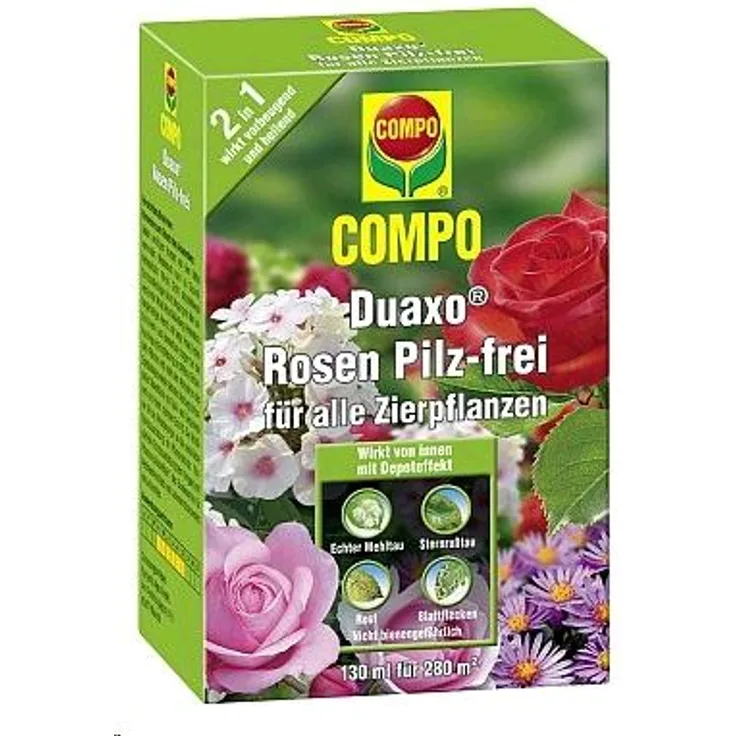 COMPO Duaxo Rosen Pilz-frei für alle Zierpflanzen 130 ml