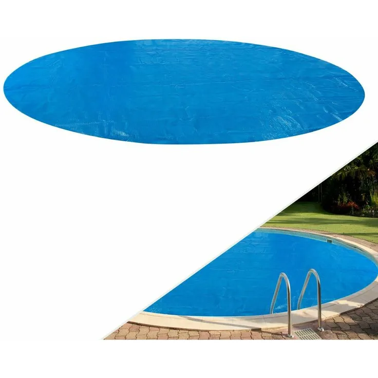 AREBOS Solarfolie Pool rund, 5m - Blau