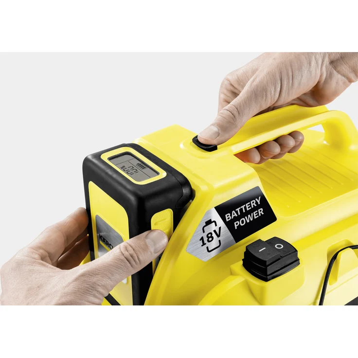 Kärcher Akku-Mehrzwecksauger WD 1 Compact Battery (Leistung: 230 W, Behältergröße: 17 Liter, Blasfunktion, Saugen ohne Filterwechsel, kompakte Bauweise, ohne Akku) Beutel 7 Liter – Bild 4