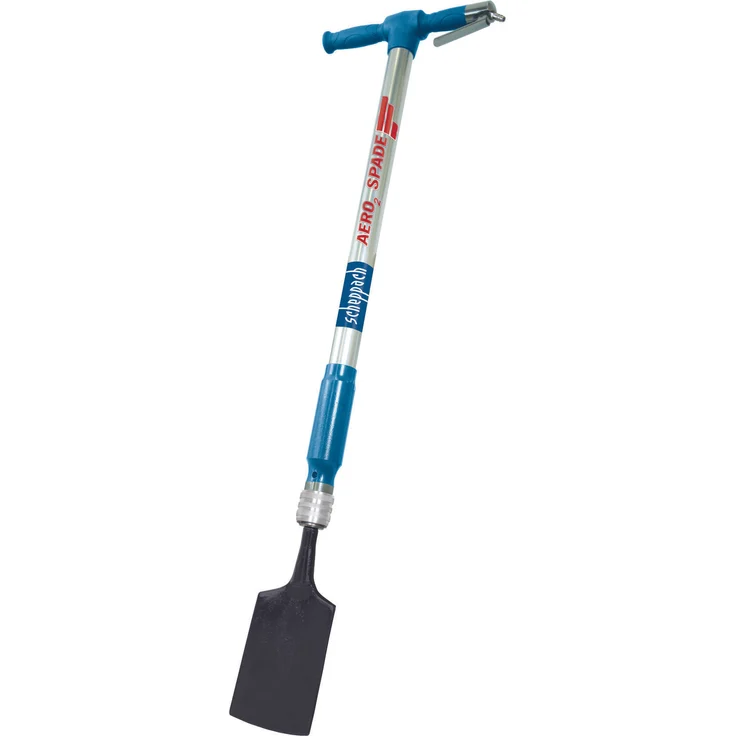 Scheppach Druckluft-Spaten Aero²Spade für den Kompressor (Drucklufthammer 27 Joule, 6,3 bar, Kombi-Gerät mit Schnellwechselsystem, Druckluftmeissel inkl. 5 Werkzeugaufsätze Set) – Bild 1
