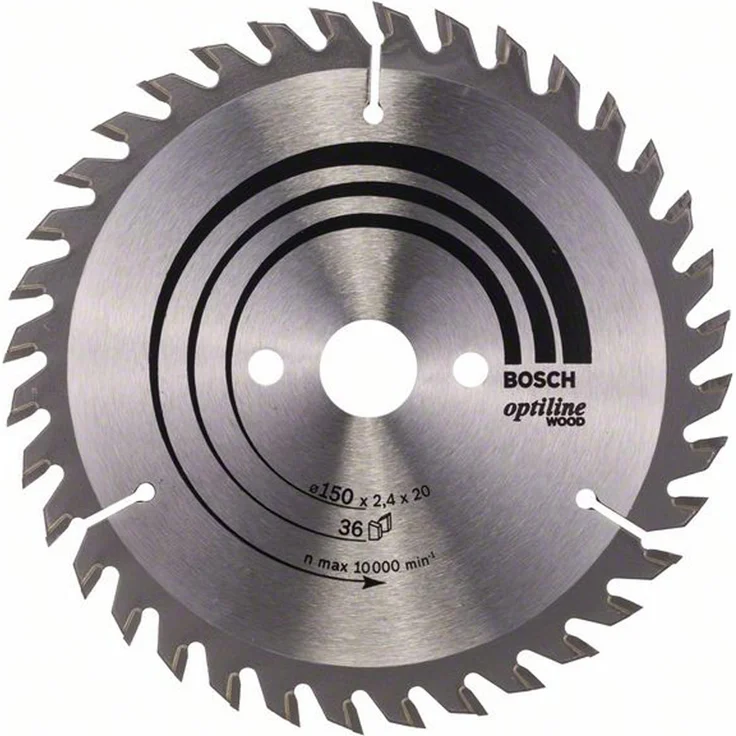 Bosch Professional Kreissägeblatt Optiline Wood (für Holz, 150 x 20 x 2,4 mm, 36 Zähne, Zubehör Kreissäge) – Bild 1