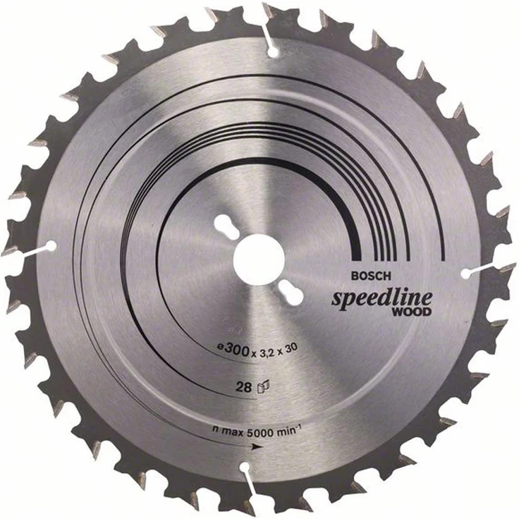 Bosch Professional Zubehör 2608640681 Kreissägeblatt Speedline Wood 300 x 30 x 3,2 mm, 28 – Bild 1